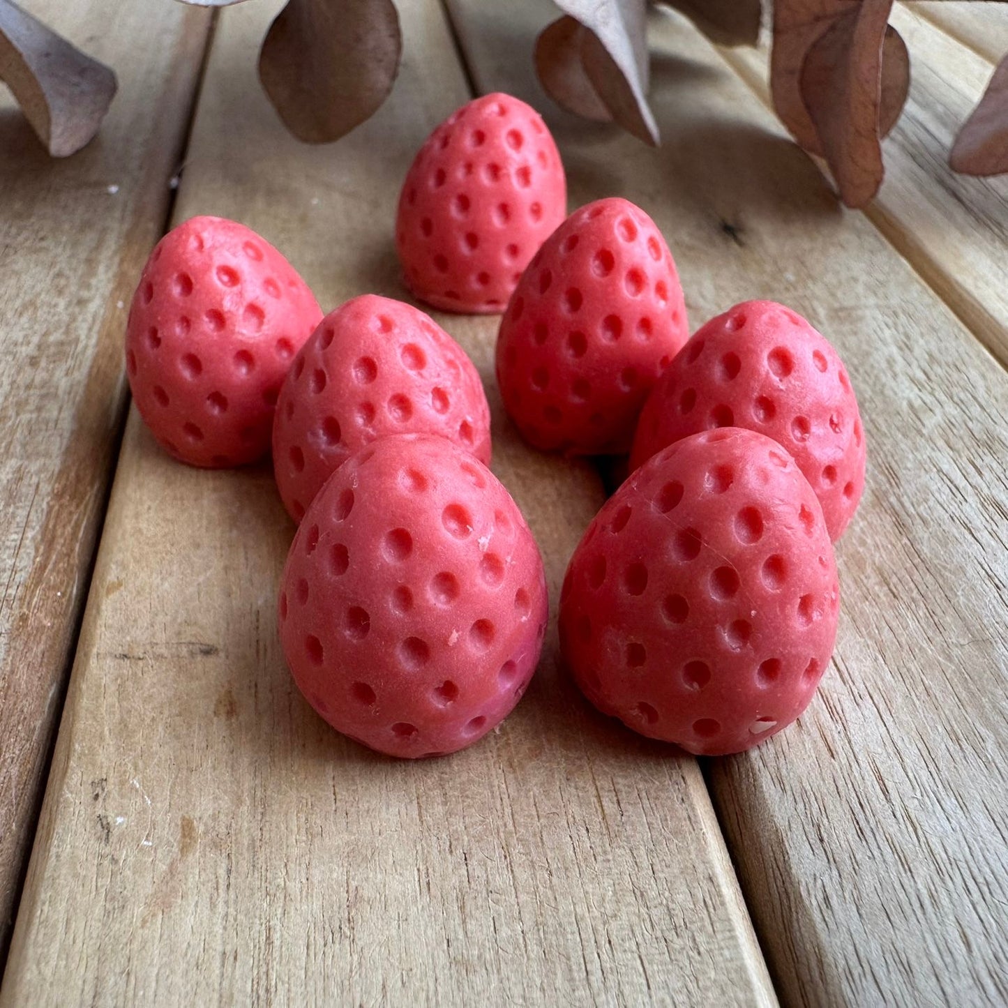 Mini jabón fresas con nata