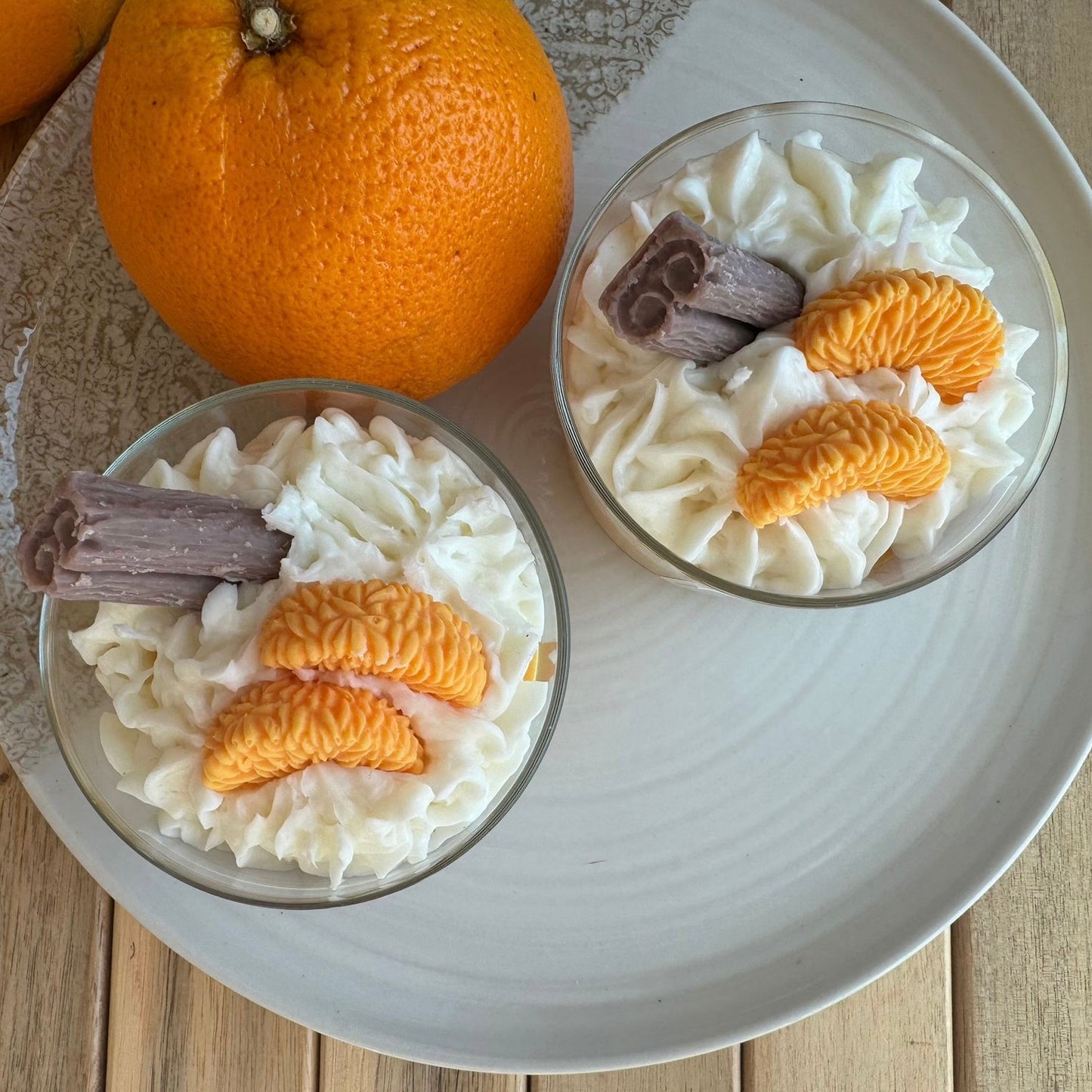 Vela aromática canela y naranja