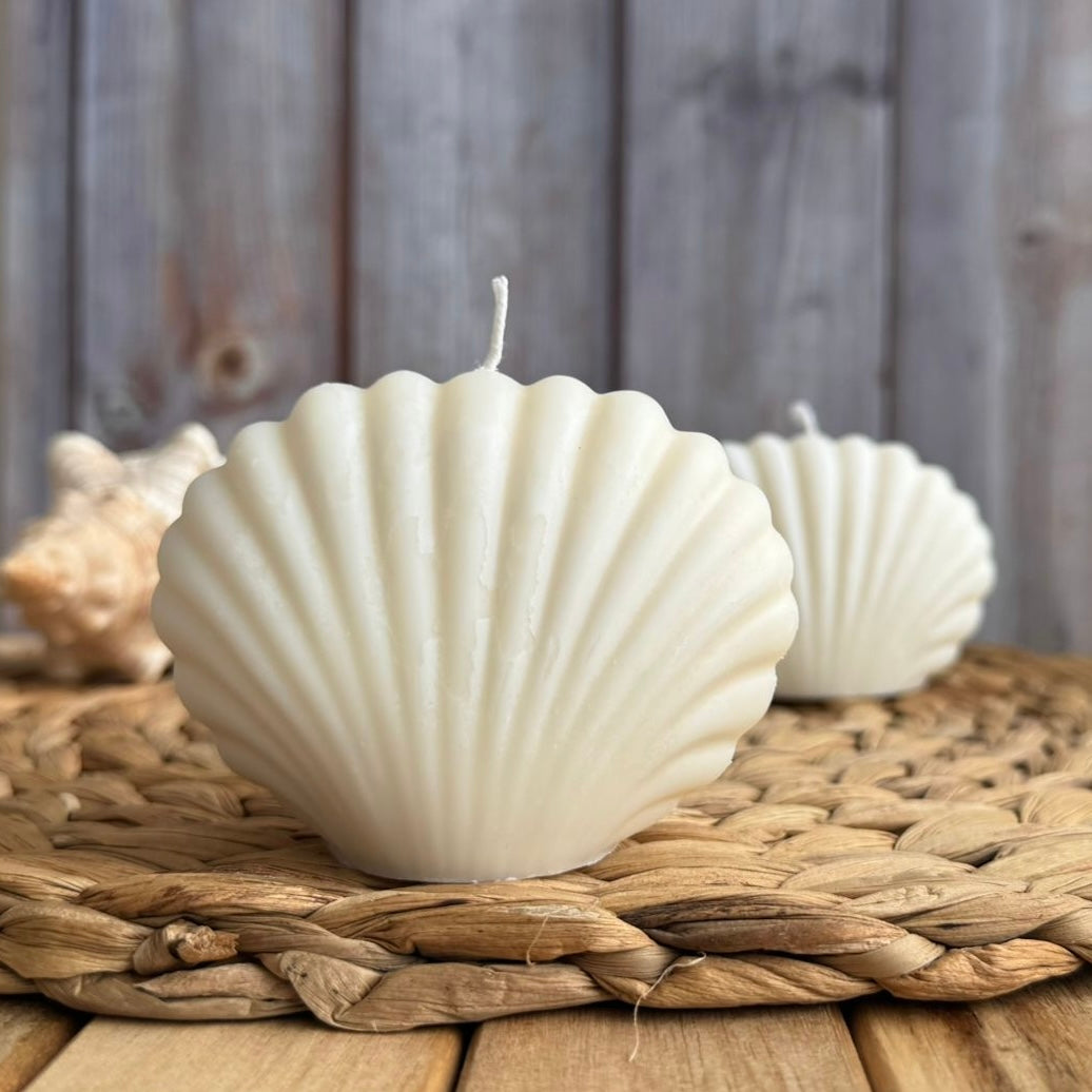 Vela decorativa concha mar S
