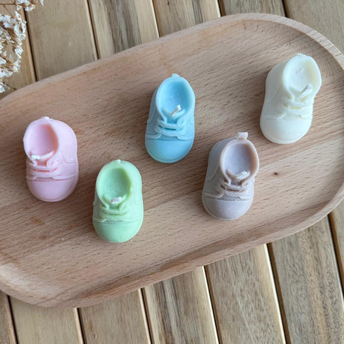 Vela decorativa zapatito bebé