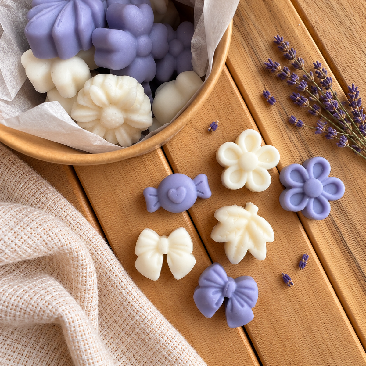 Wax Melts Lavanda – Tarro Kraft