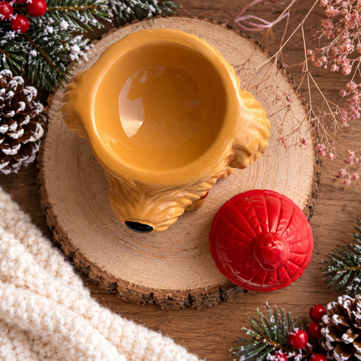Quemador Wax Melts Perrito Navideño