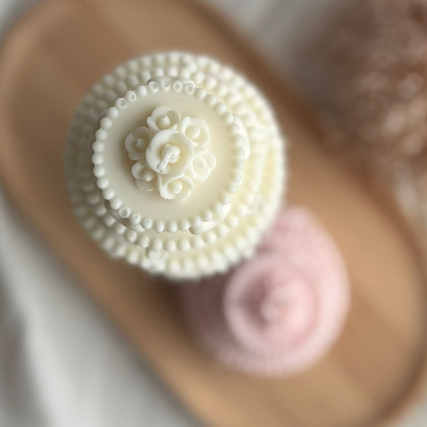 Vela decorativa pastel