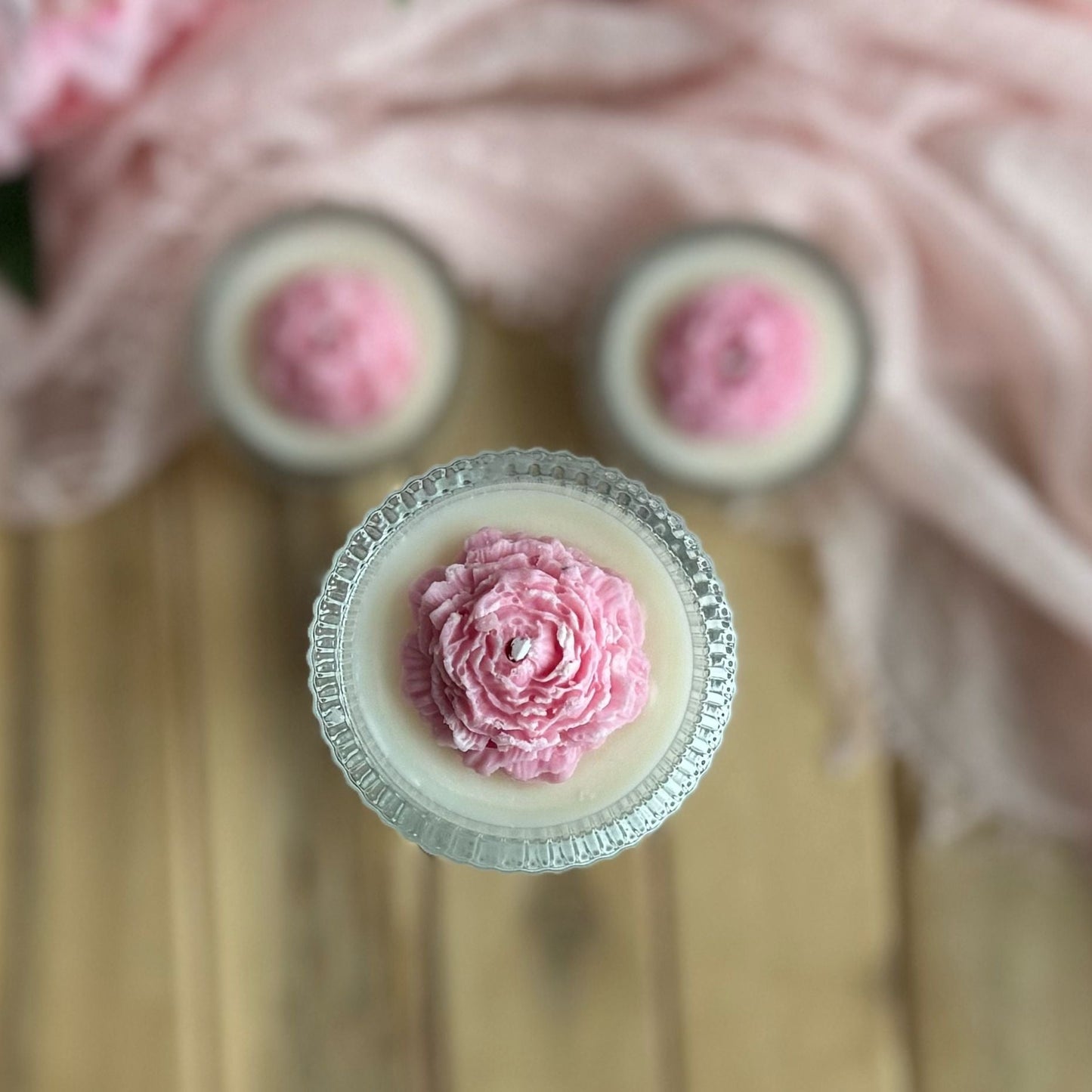 Vela aromática mini rosa