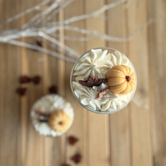 Vela aromática pastel de calabaza