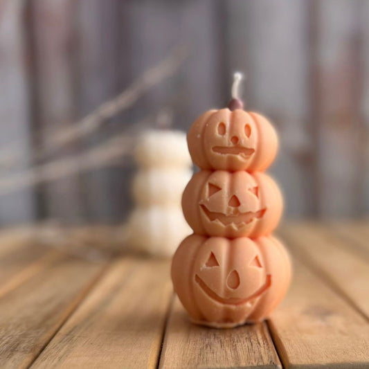 Vela decorativa calabazas terroríficas