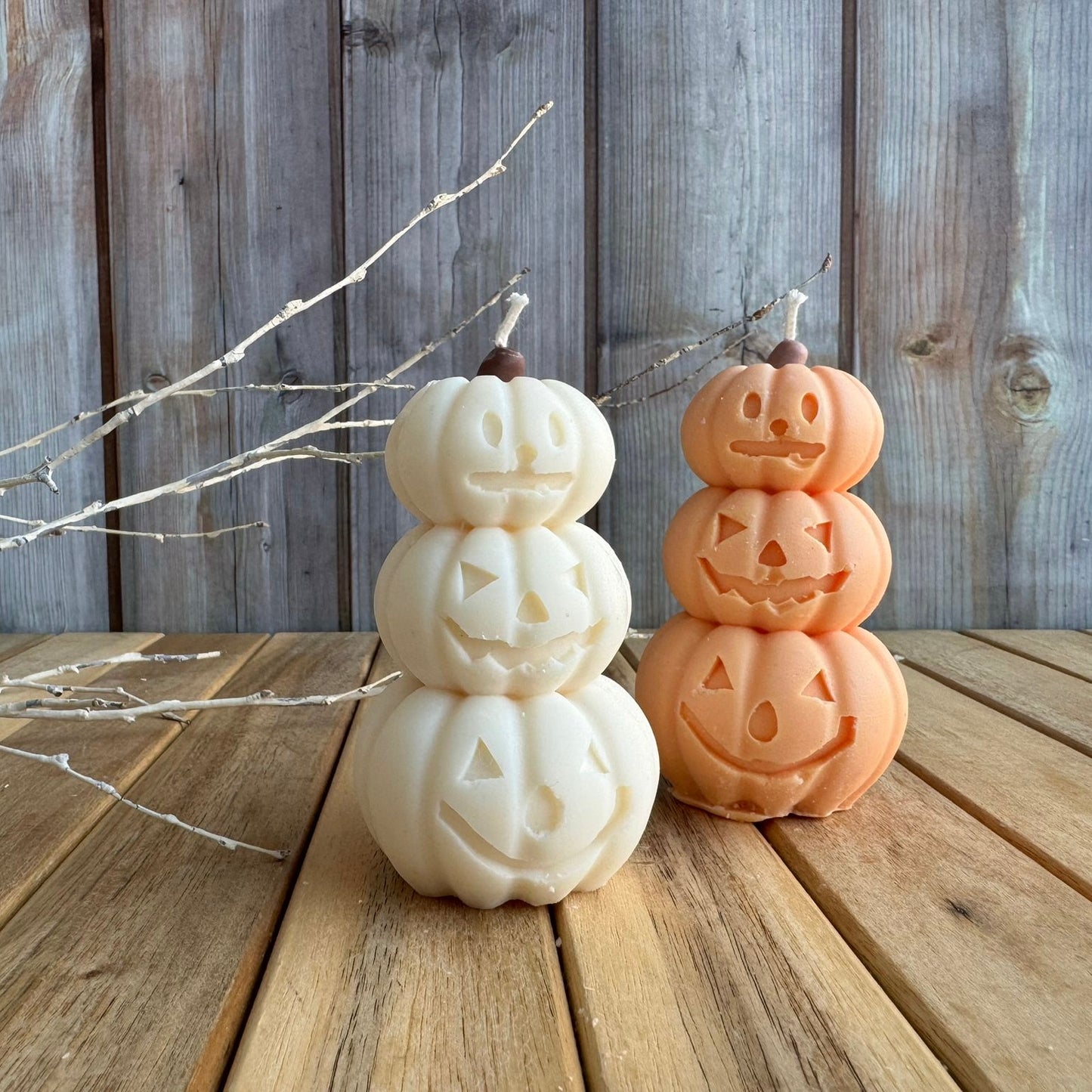 Vela decorativa calabazas terroríficas