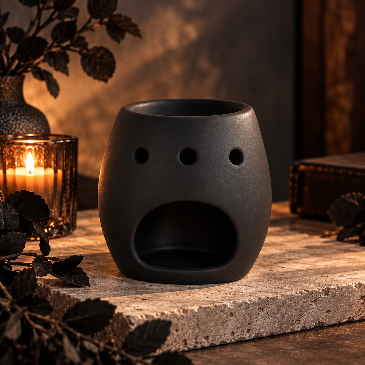Quemador Wax Melts Calavera Negra