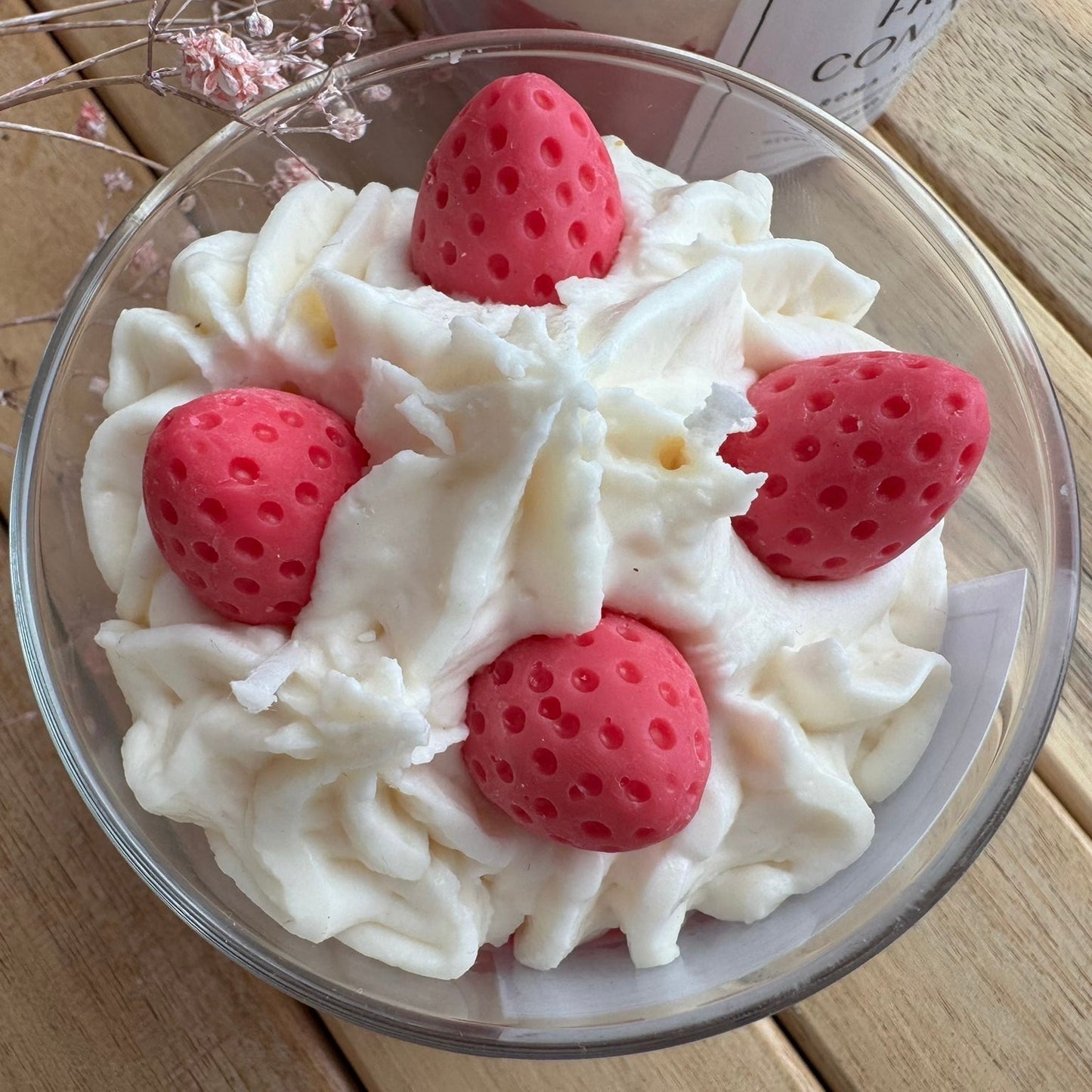 Vela aromática fresas con nata