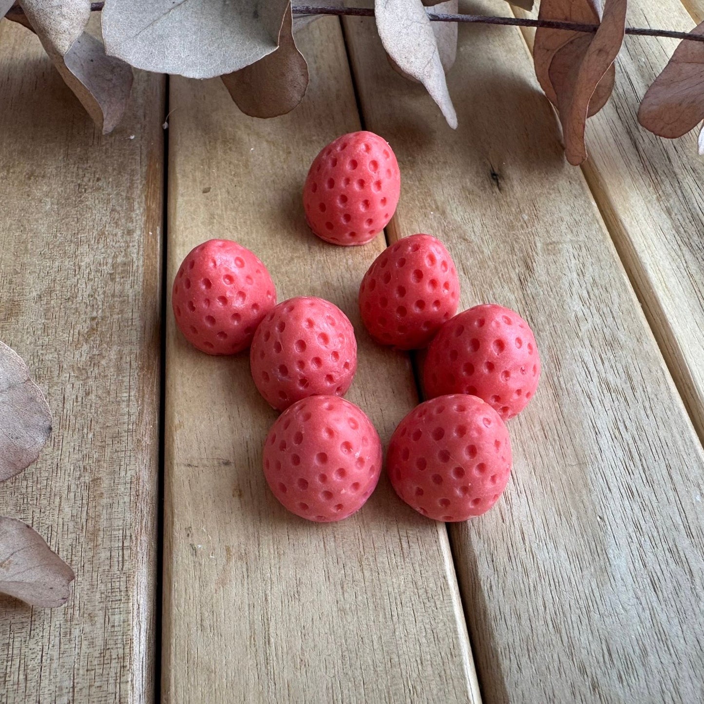 Mini jabón fresas con nata