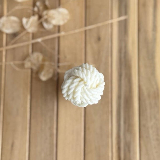 Vela decorativa bola cuerda