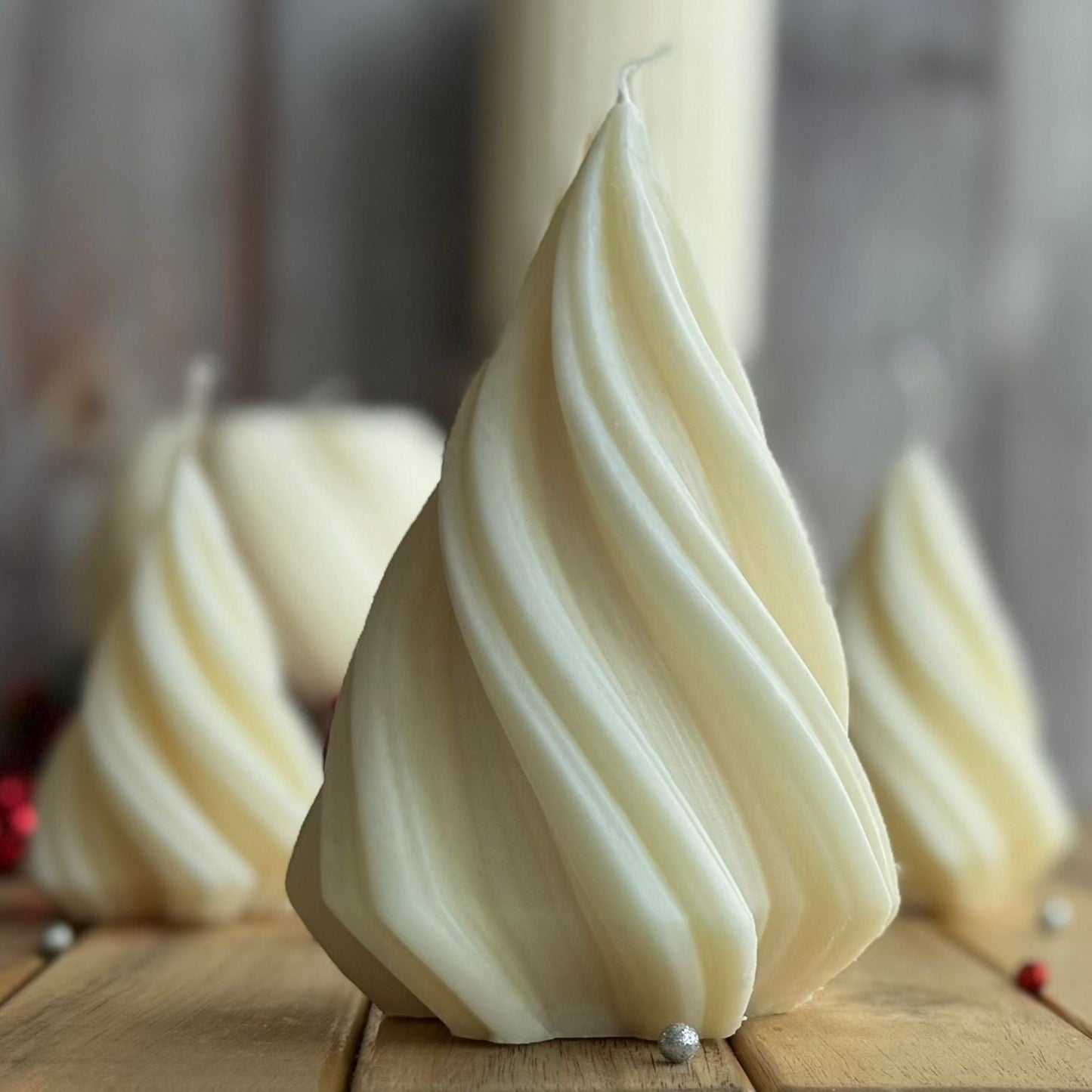 Vela decorativa árbol espiral