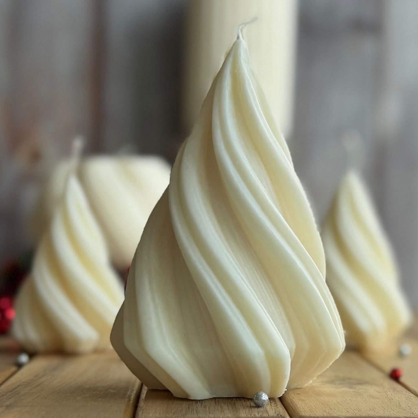 Vela decorativa árbol espiral