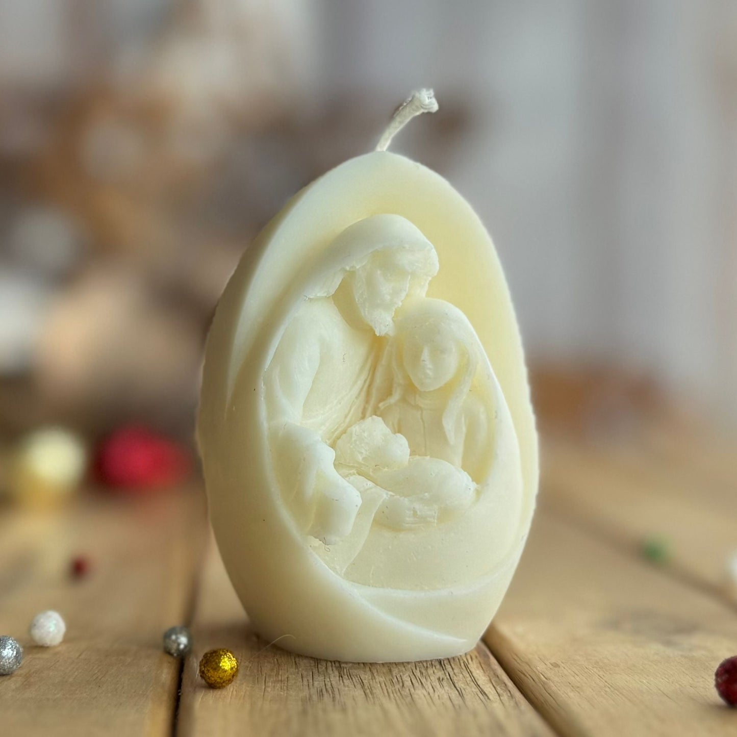 Vela decorativa pesebre ovalado