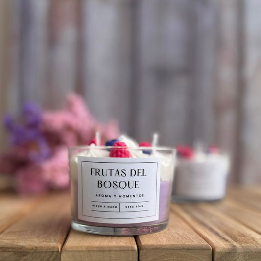 Vela aromática frutas del bosque