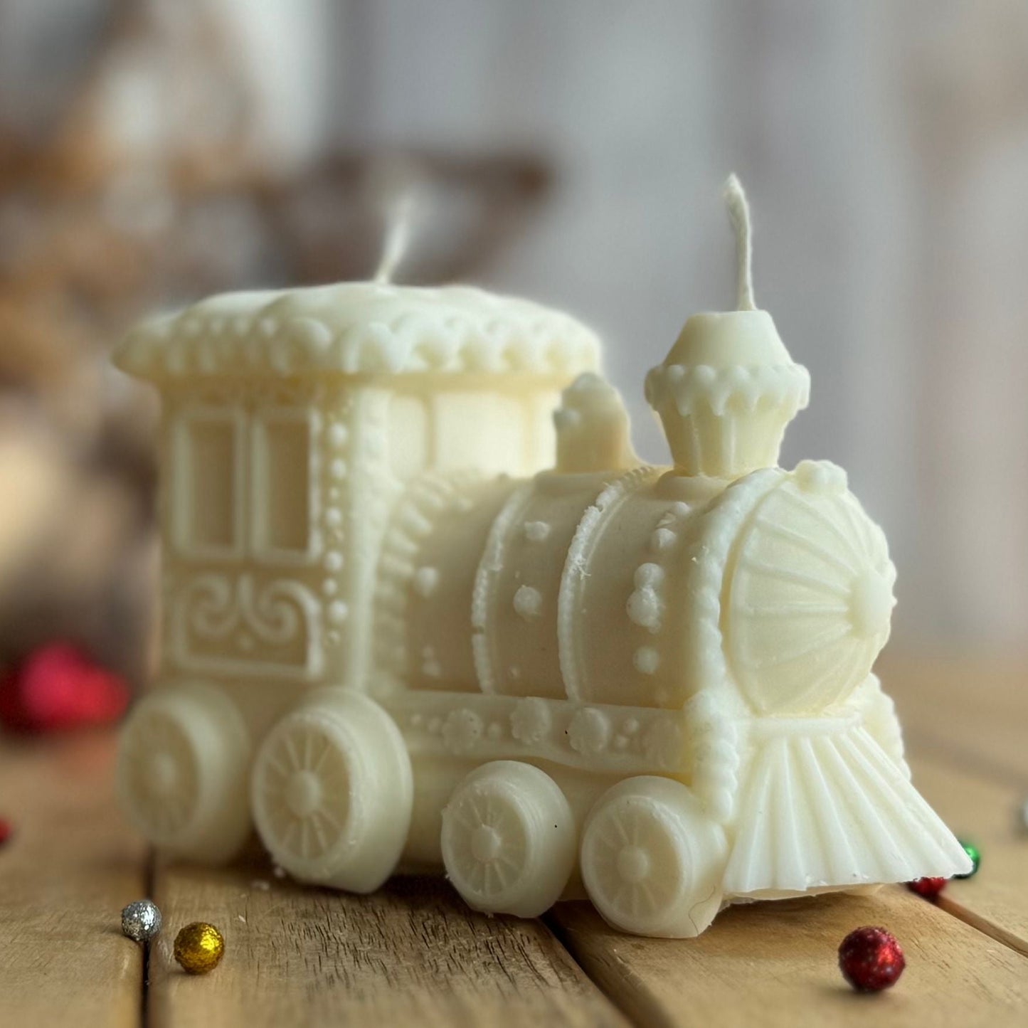 Vela decorativa tren