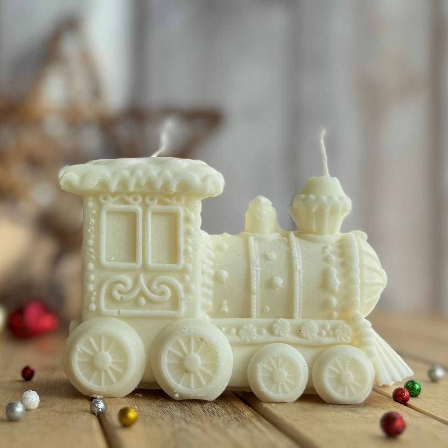 Vela decorativa tren