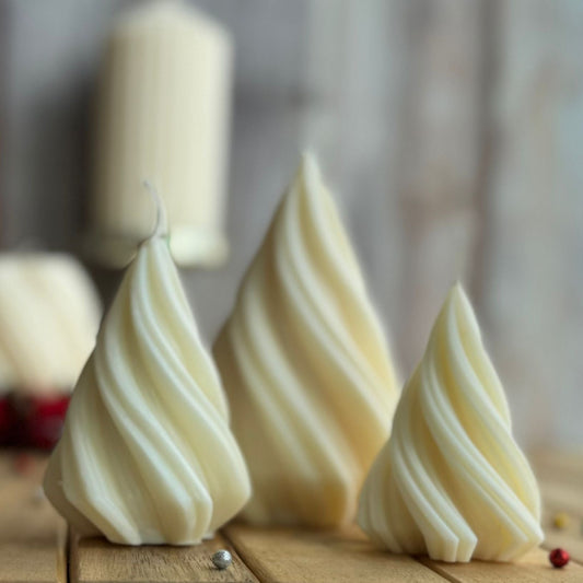 Vela decorativa árbol espiral