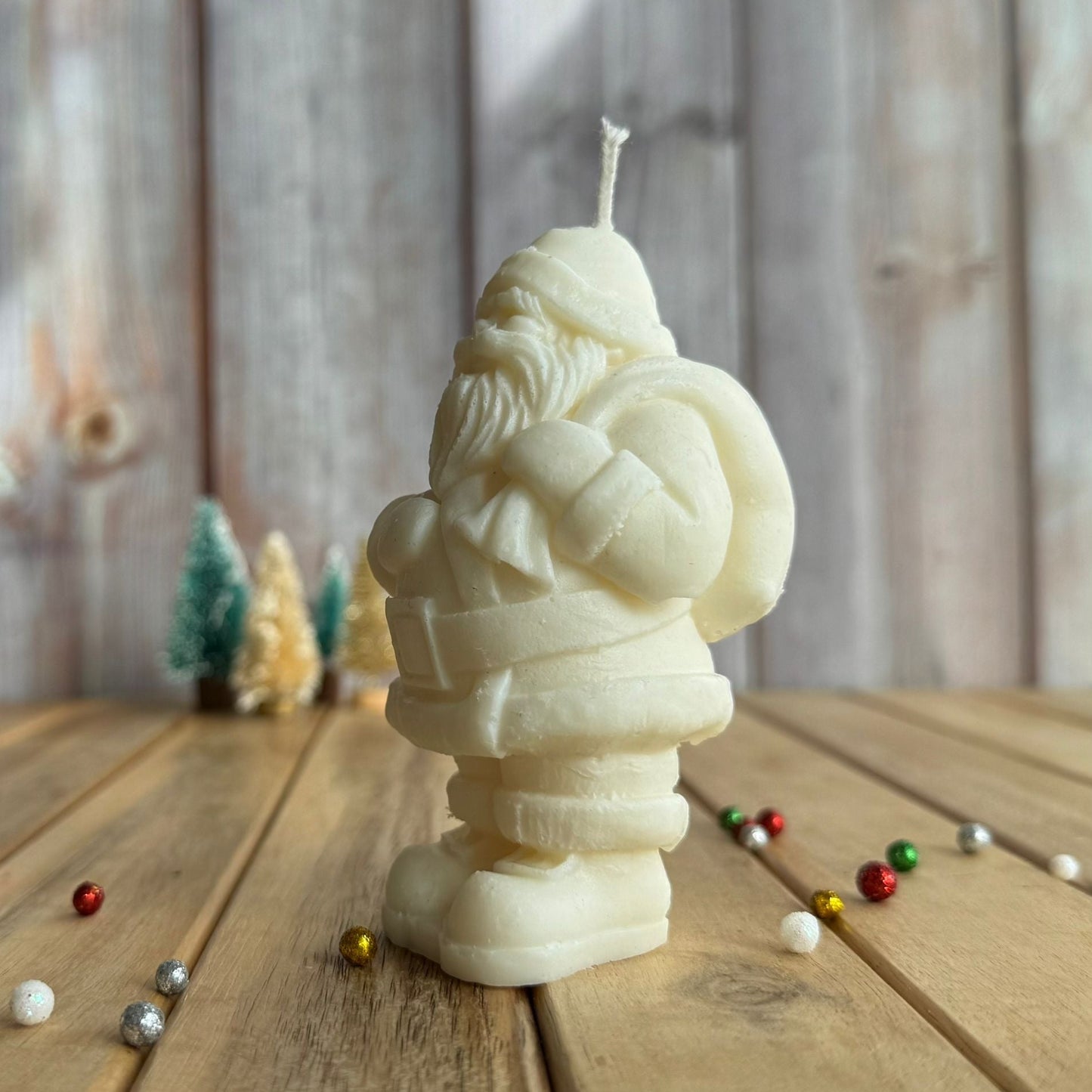 Vela decorativa Papá Noel saco