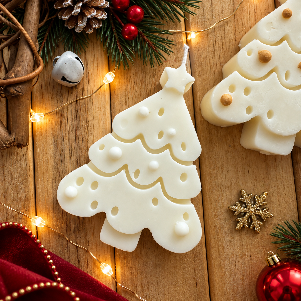 Vela decorativa árbol navideño