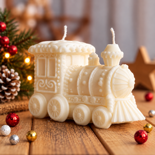 Vela decorativa tren