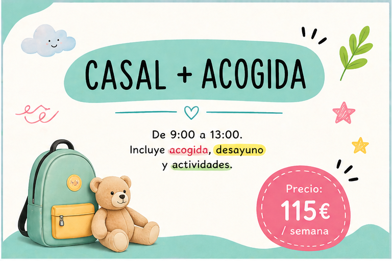 CASAL DE VERANO + ACOGIDA