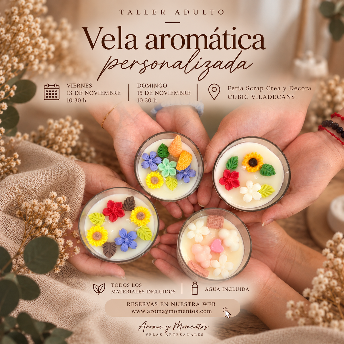 TALLERES FERIA SCRAP CREA Y DECORA – CÚBIC VILADECANS