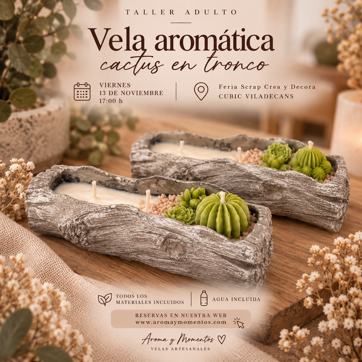 TALLERES FERIA SCRAP CREA Y DECORA – CÚBIC VILADECANS