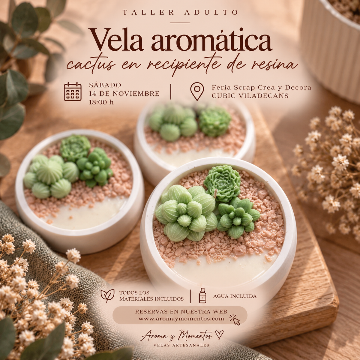 TALLERES FERIA SCRAP CREA Y DECORA – CÚBIC VILADECANS