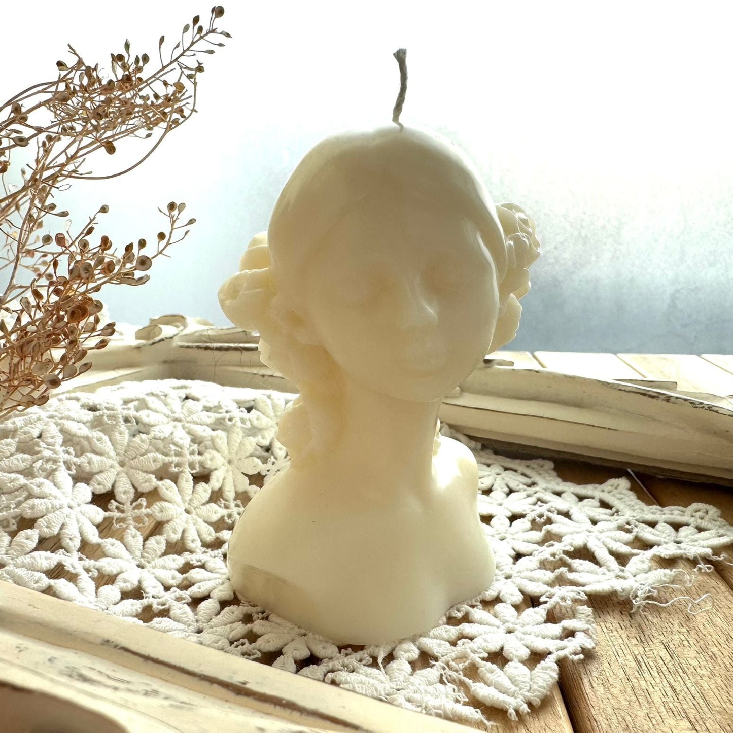 Vela decorativa rostro mujer