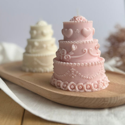 Vela decorativa pastel