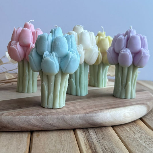 Vela decorativa tulipán