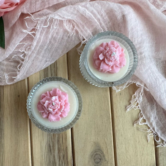 Vela aromática mini rosa