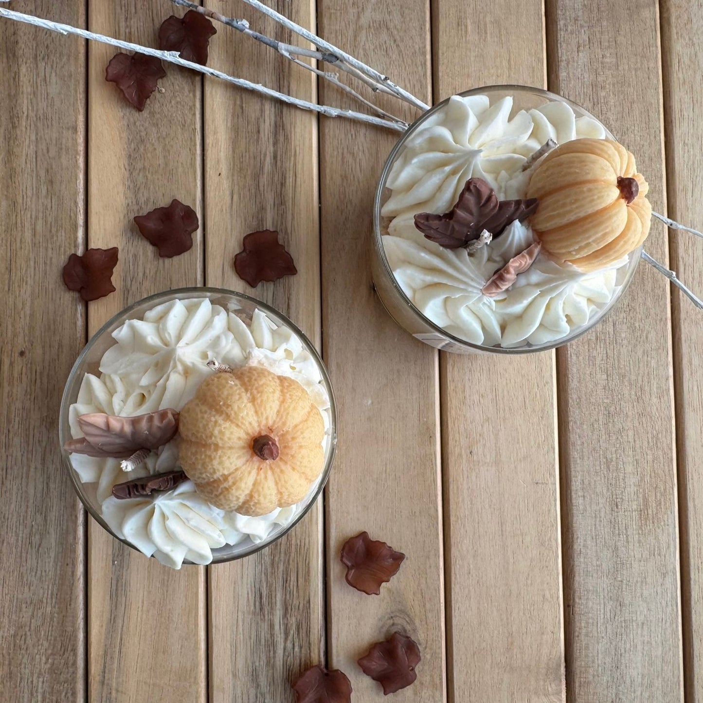 Vela aromática pastel de calabaza