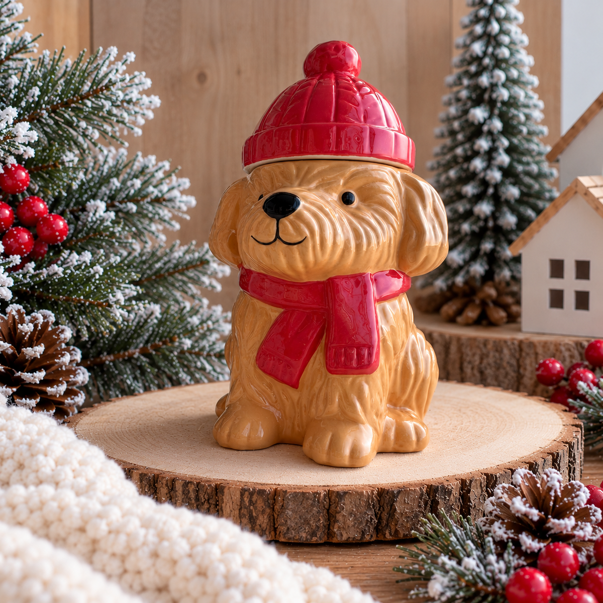 Quemador Wax Melts Perrito Navideño