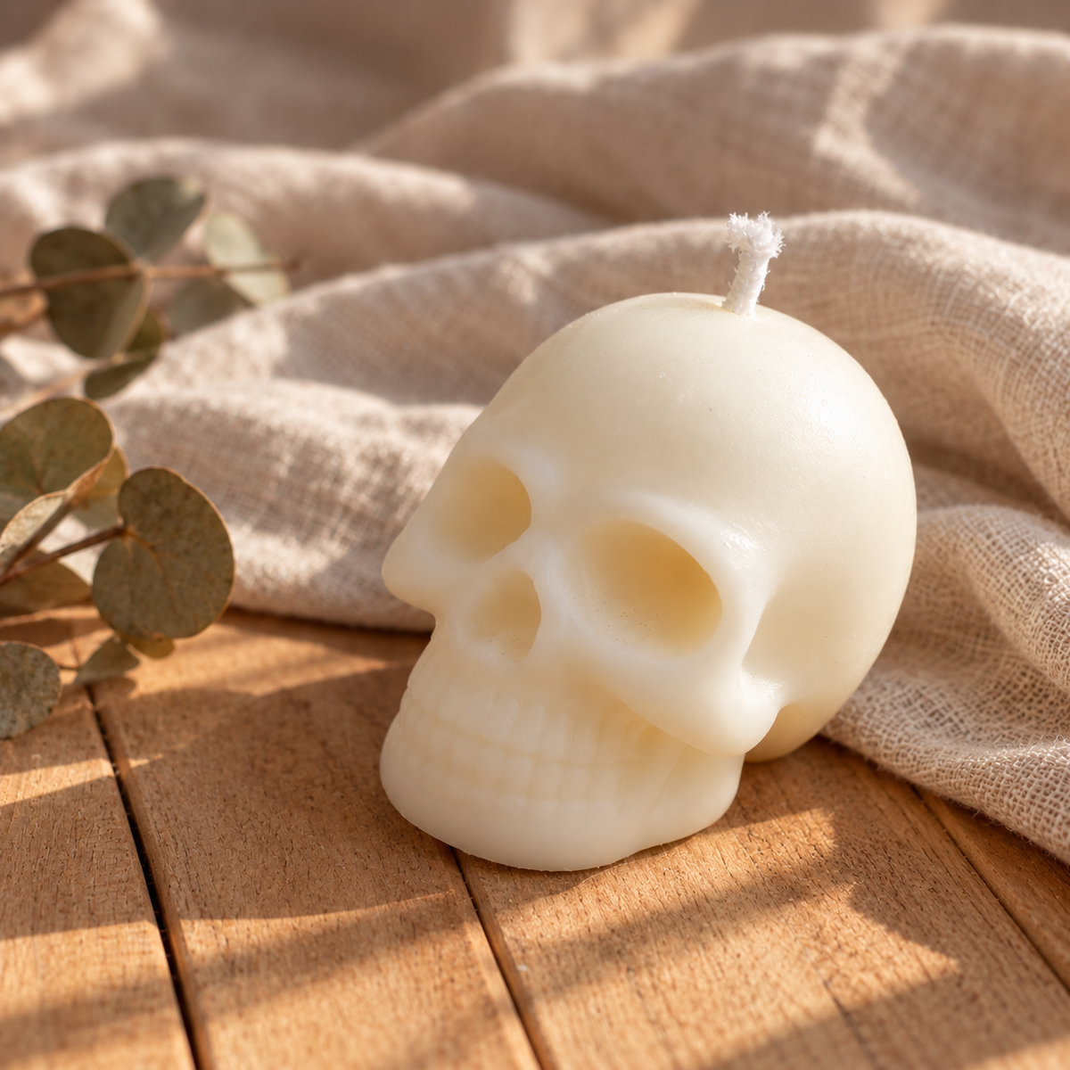 Vela decorativa calavera