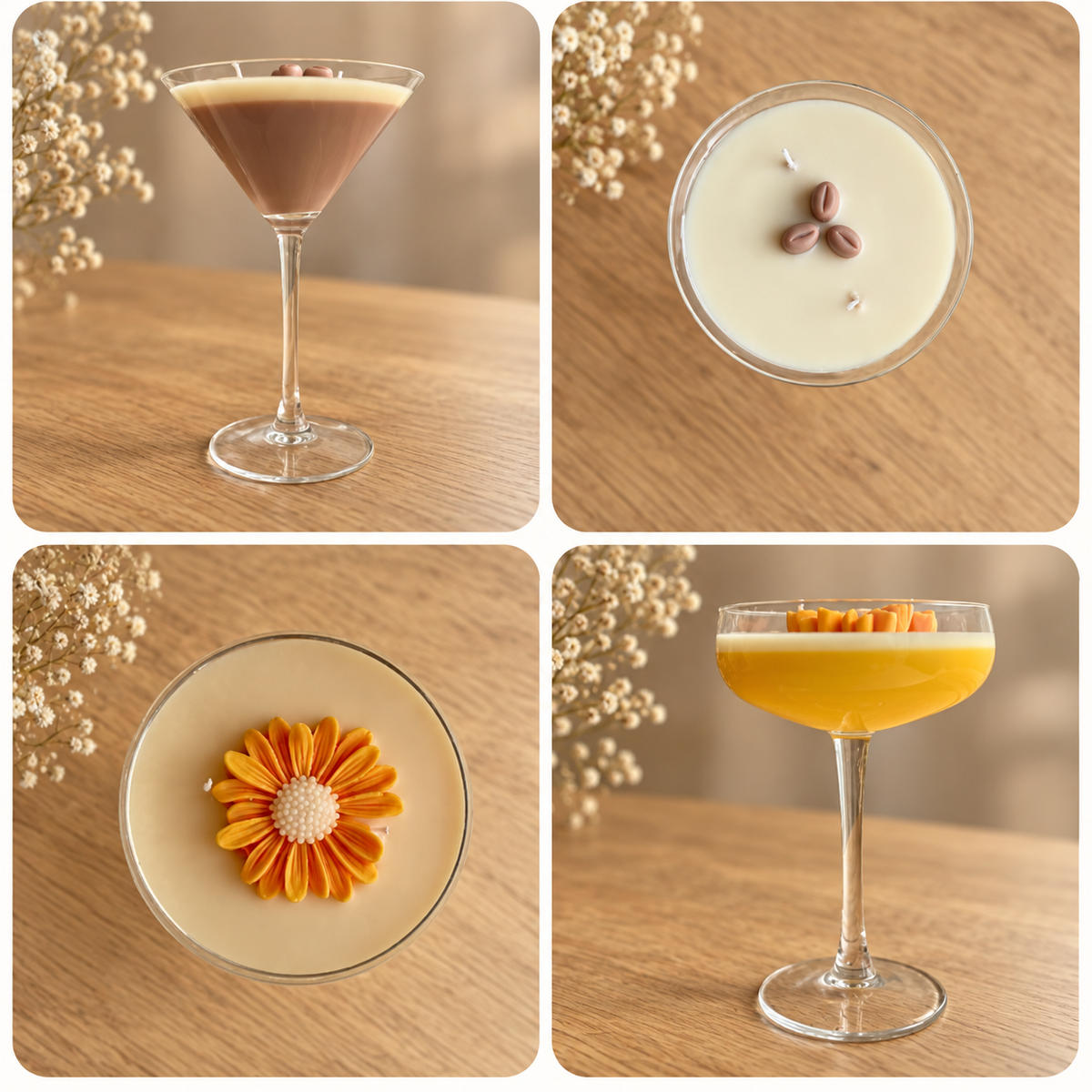 Vela aromática cóctel - variedad de velas