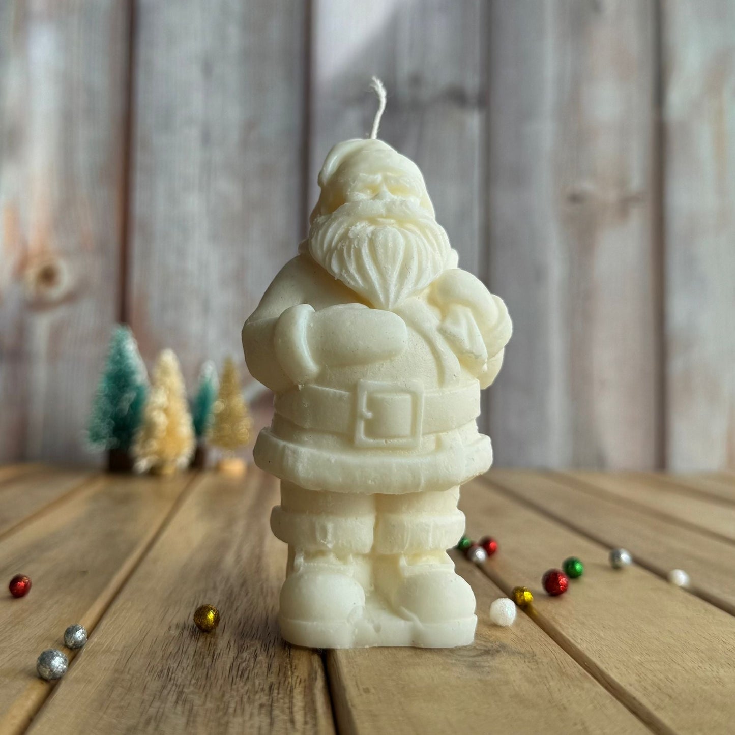 Vela decorativa Papá Noel saco