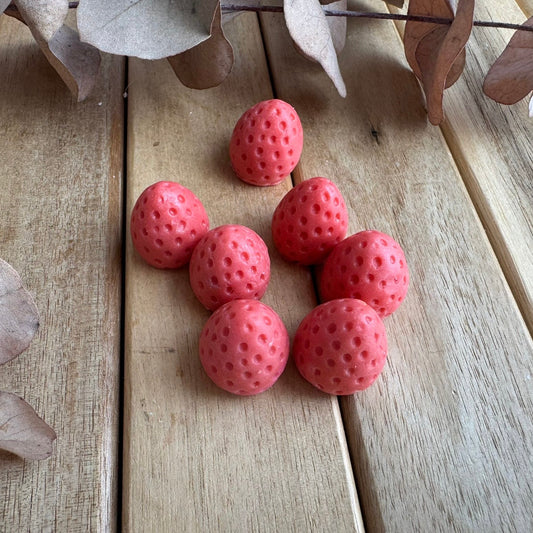 Mini jabón fresas con nata